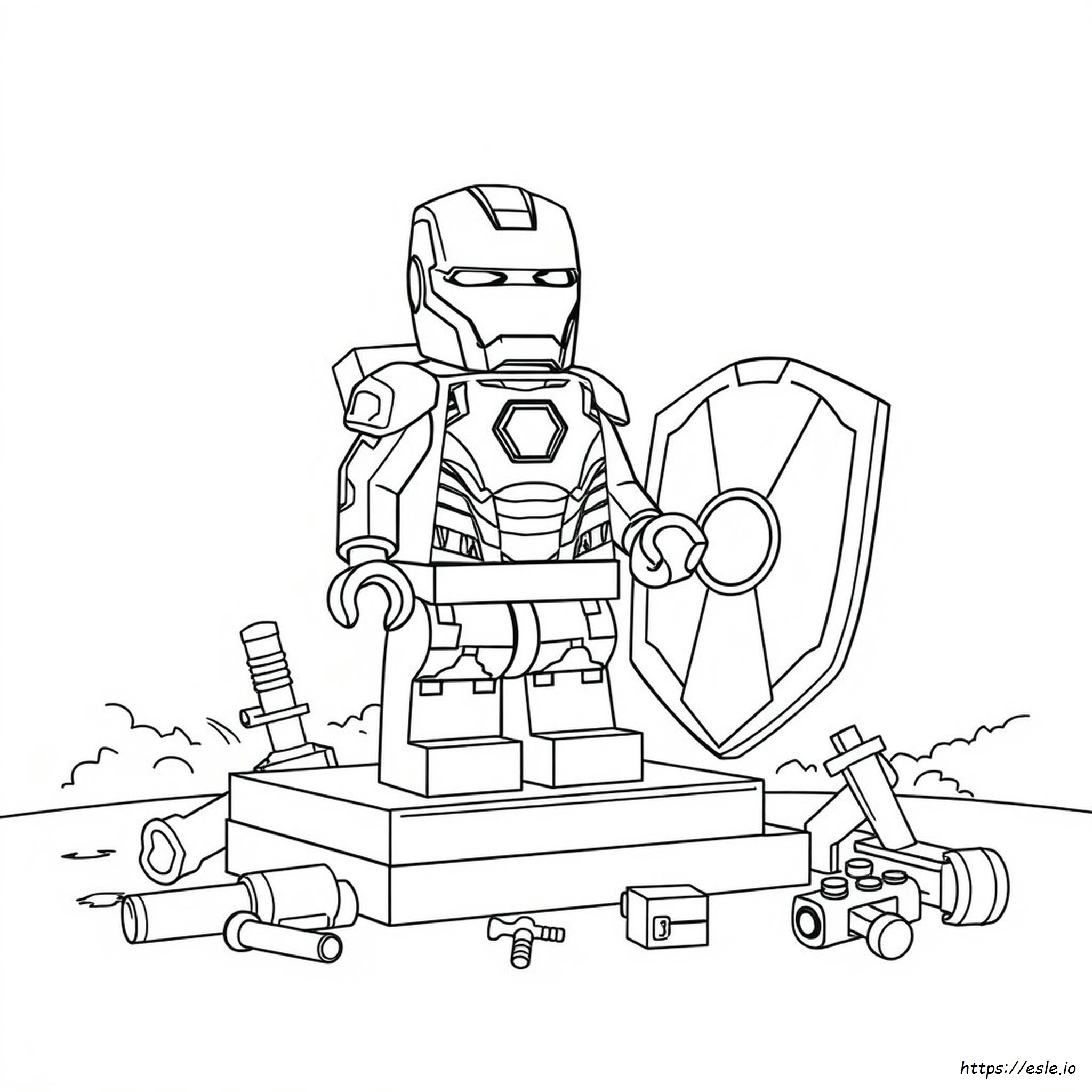 Printable Lego Iron Man Coloring Pages