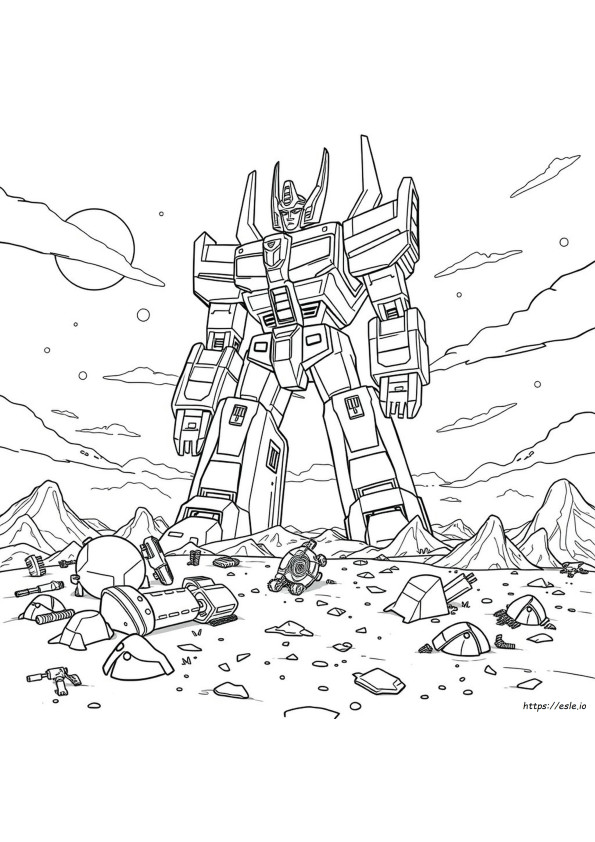 Unicron Coloring Pages