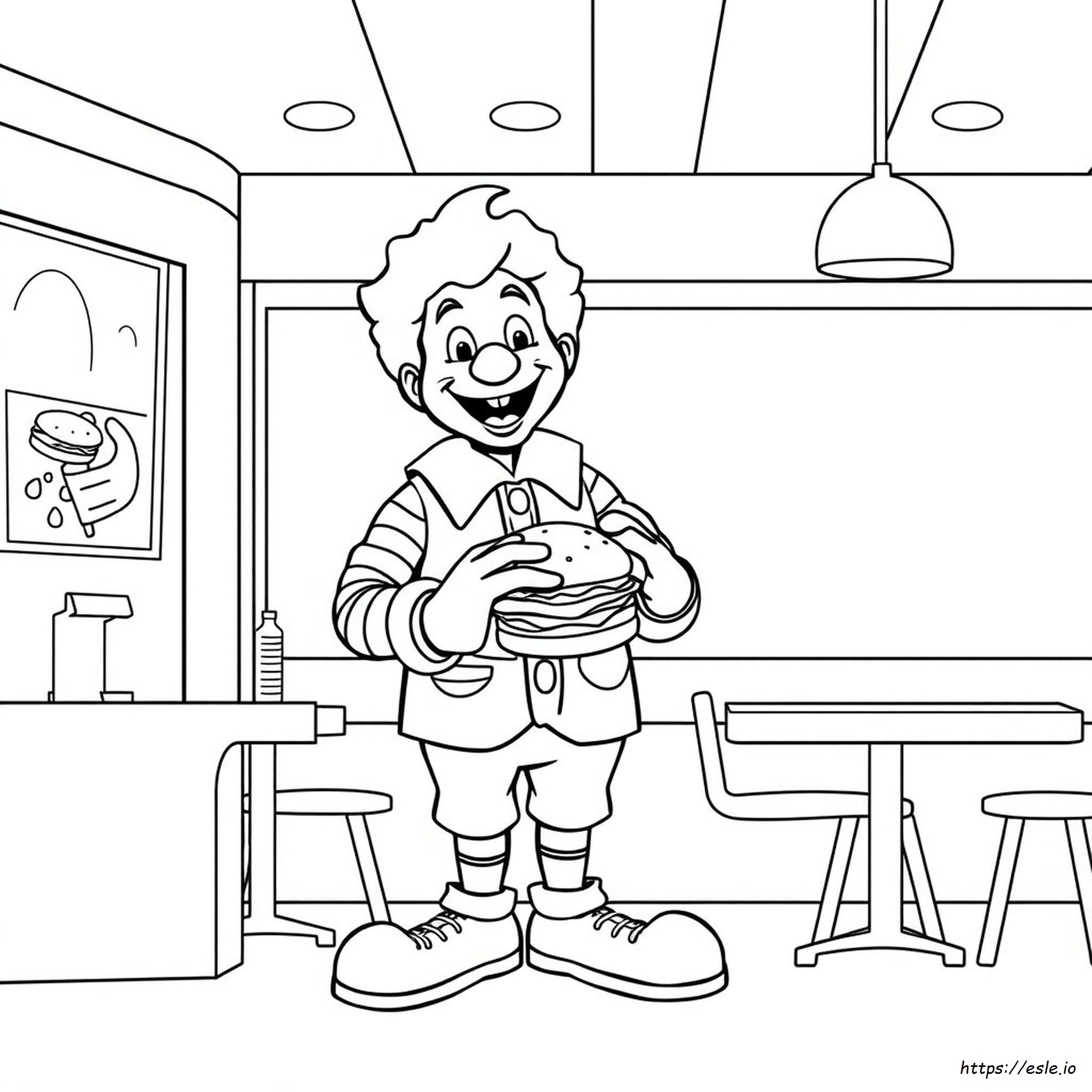 Gambar Mewarnai Mcdonalds