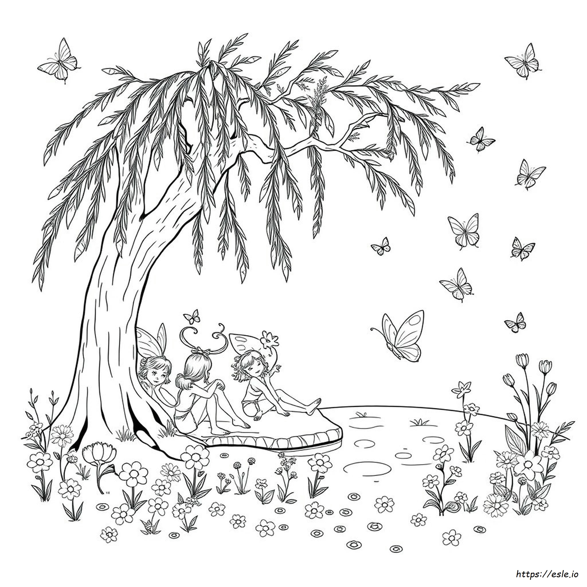 Fairies Coloring Pages For Adults - Free Printable