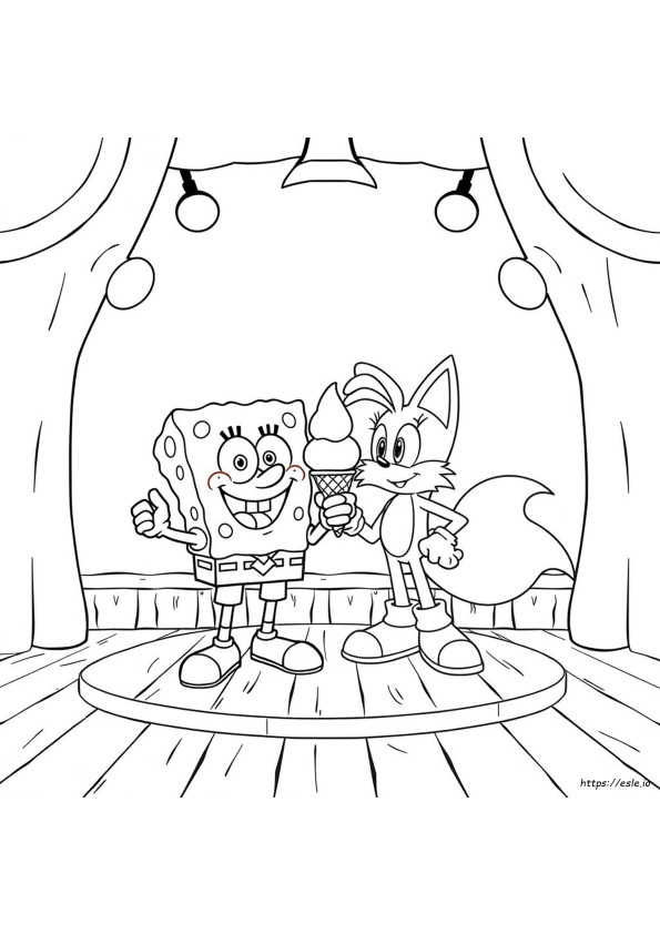 Sonic Characters Colouring Pages