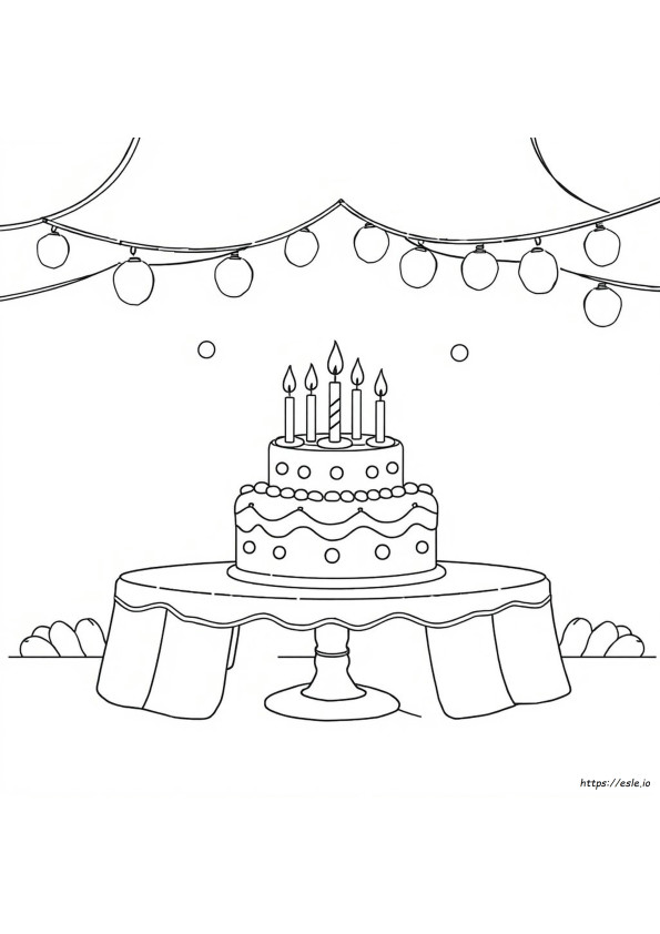 Cake Coloring Images