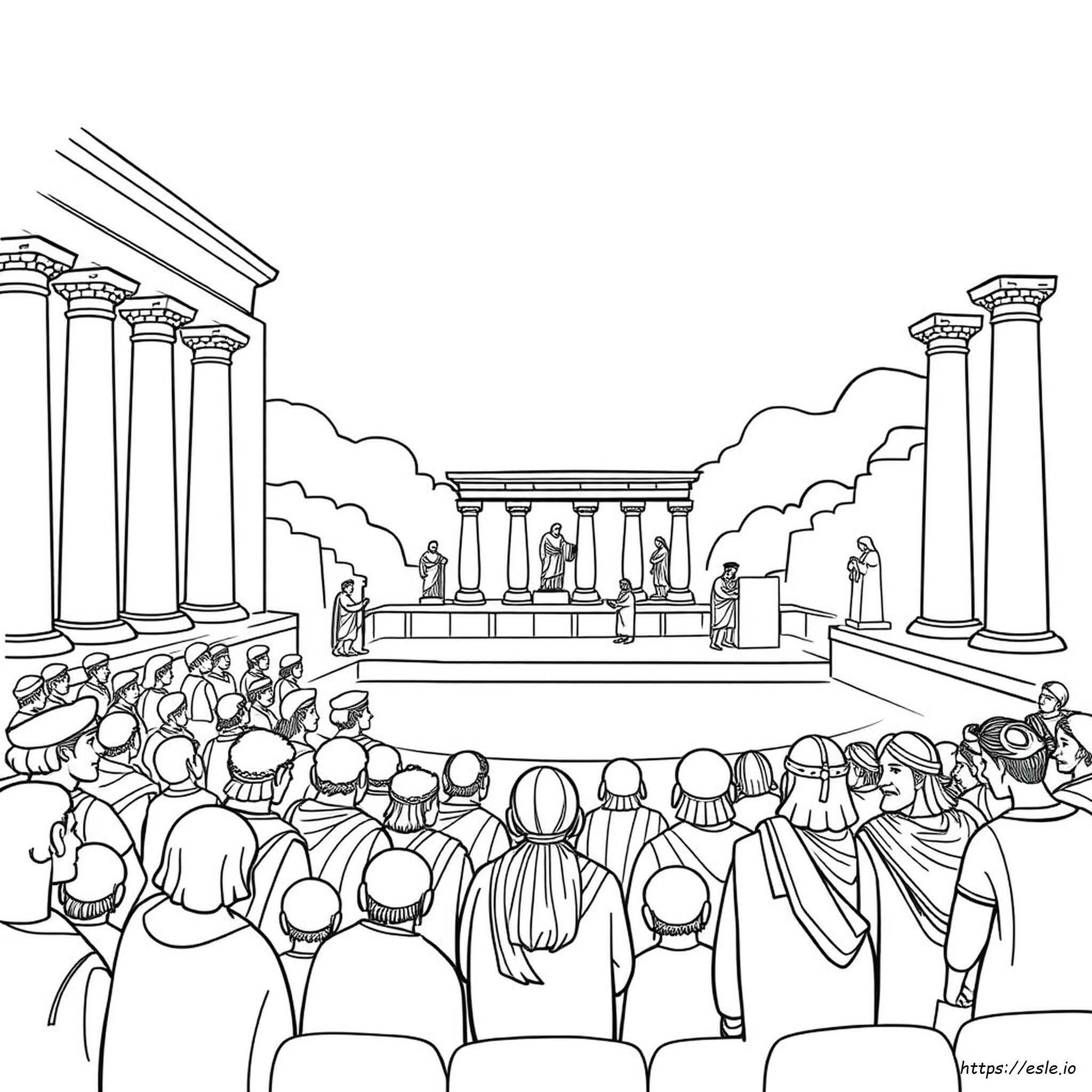 Free Printable Ancient Greece Coloring Pages for Kids
