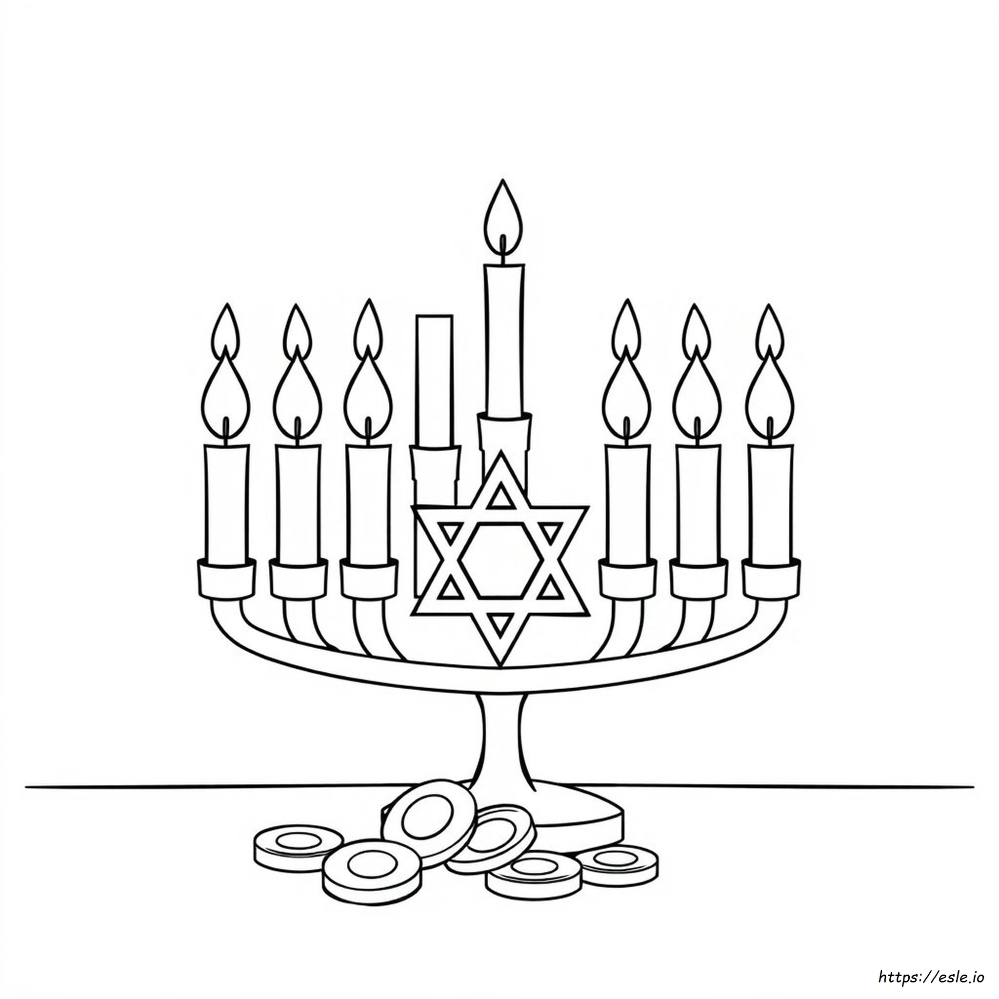 Hanukkah Coloring Pictures - Free Printable