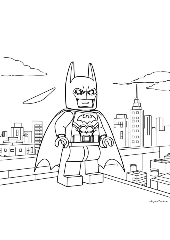 Gambar Mewarnai Lego Batman Yang Dapat Cetakan Gratis