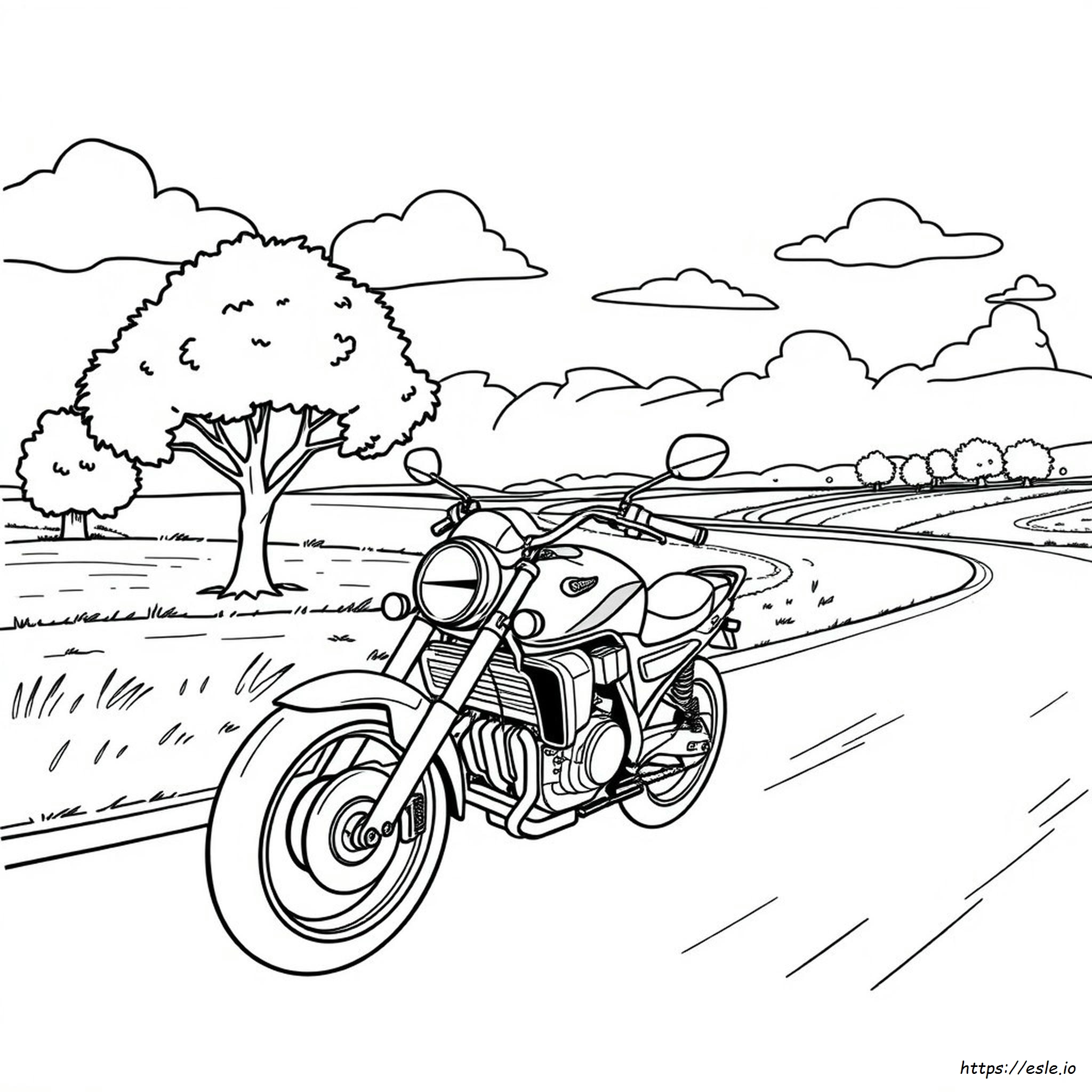 Motorbike Coloring Pages Printable