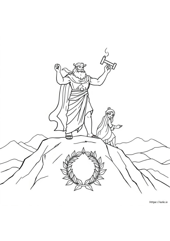 Pagini De Colorat Cu Mitologia Greacă