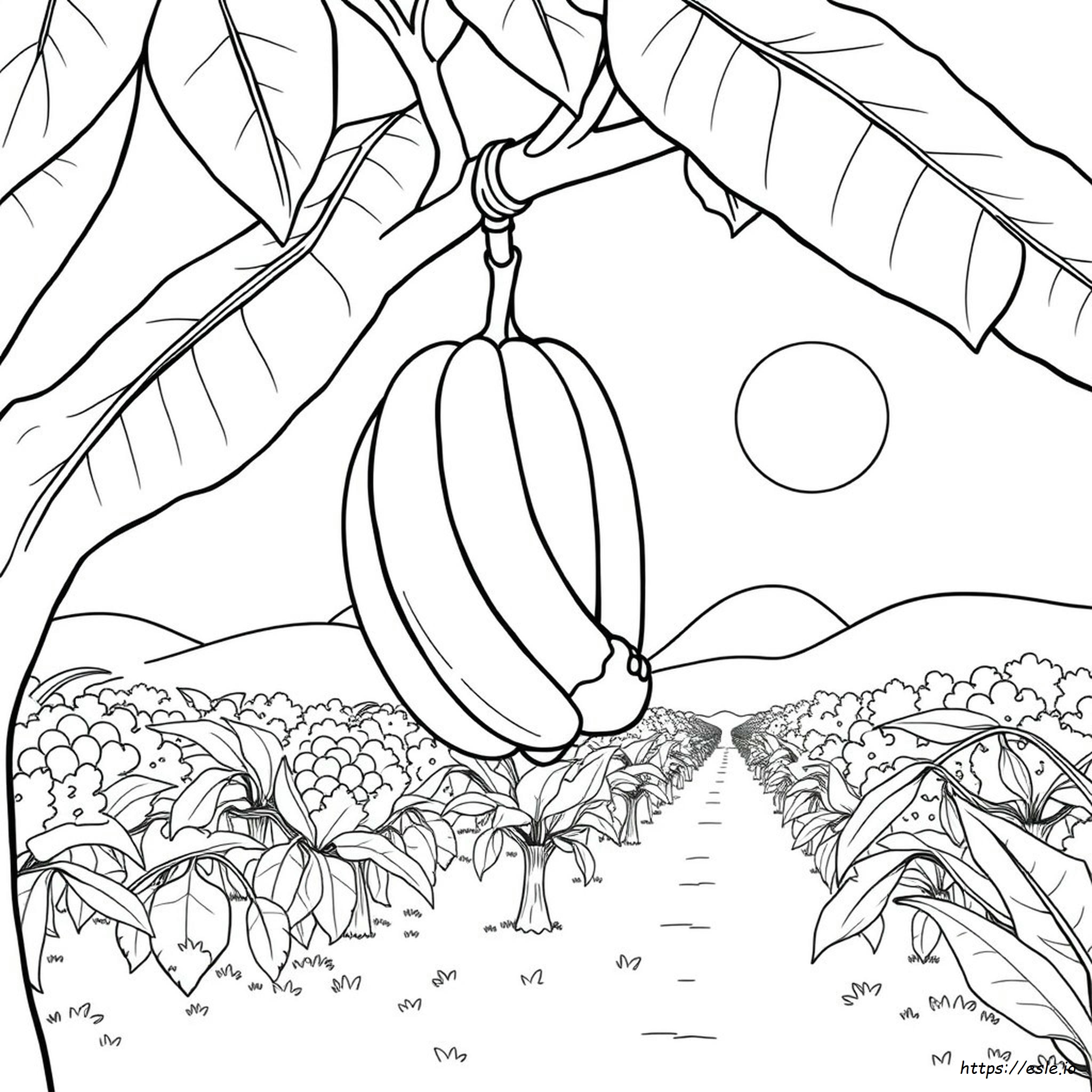 Banana Coloring Page - Free Printable