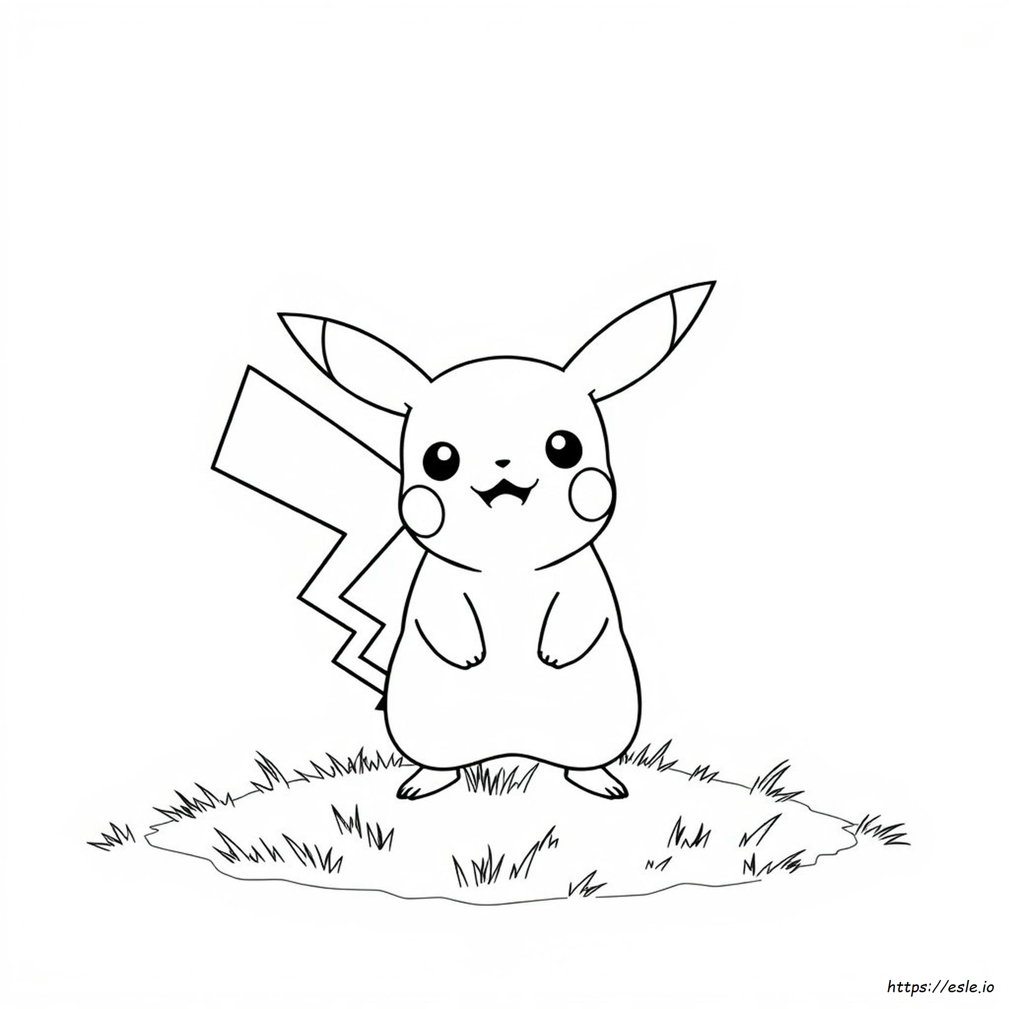 Coloring Pictures Of Pikachu - Free Printable Page