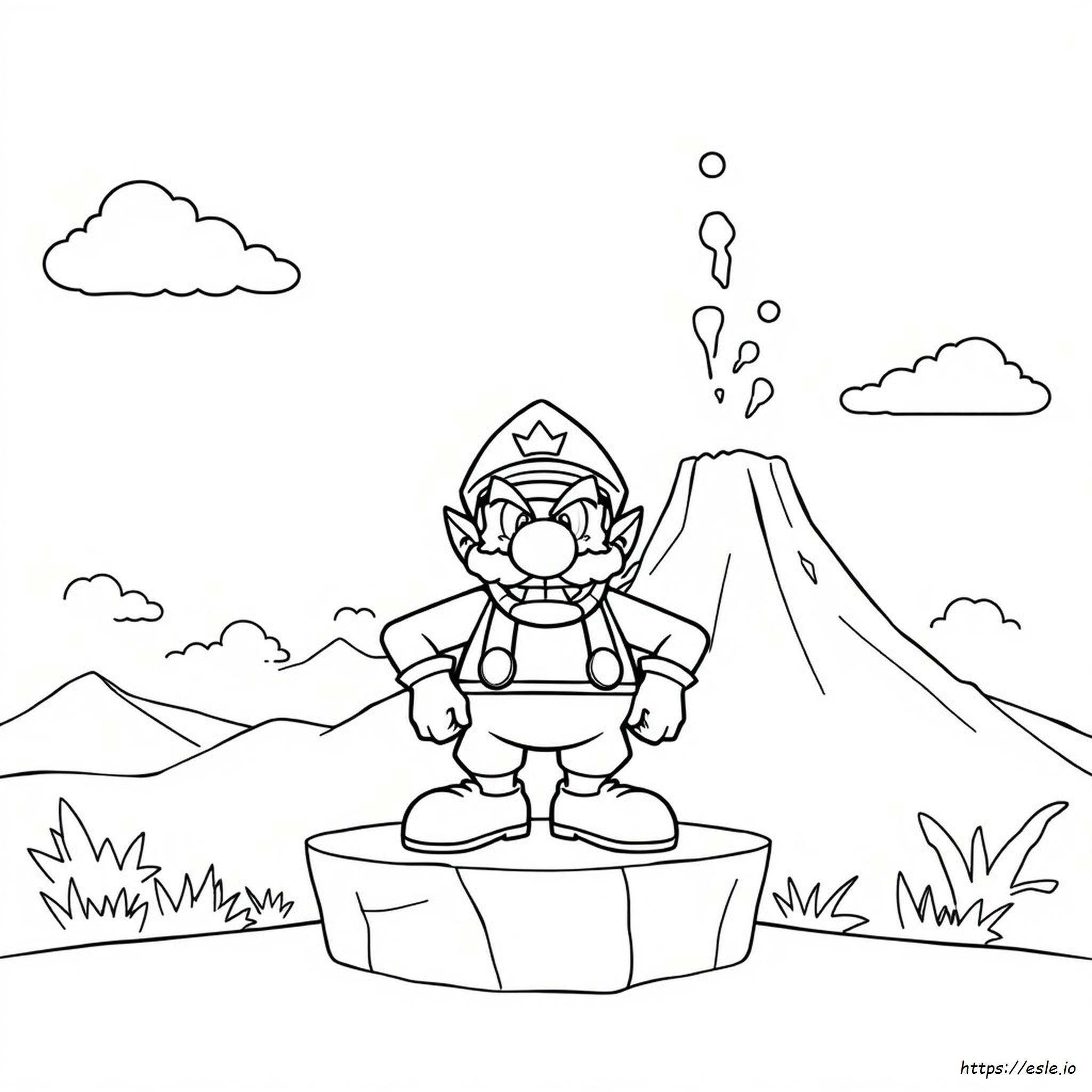 Wario Coloring Pages