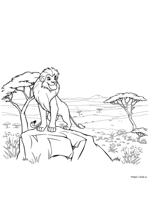 無料のムファサの塗り絵