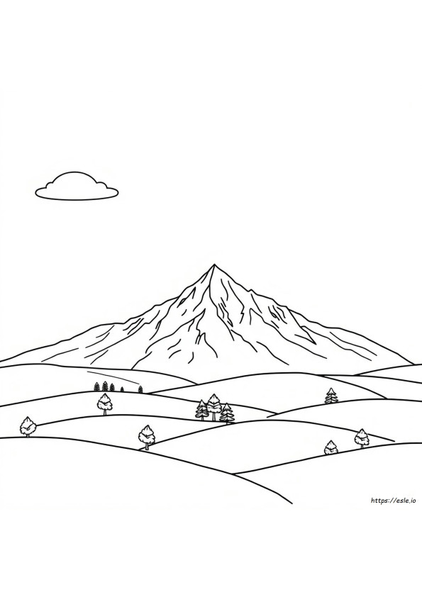 Coloring Pictures Of Mountains