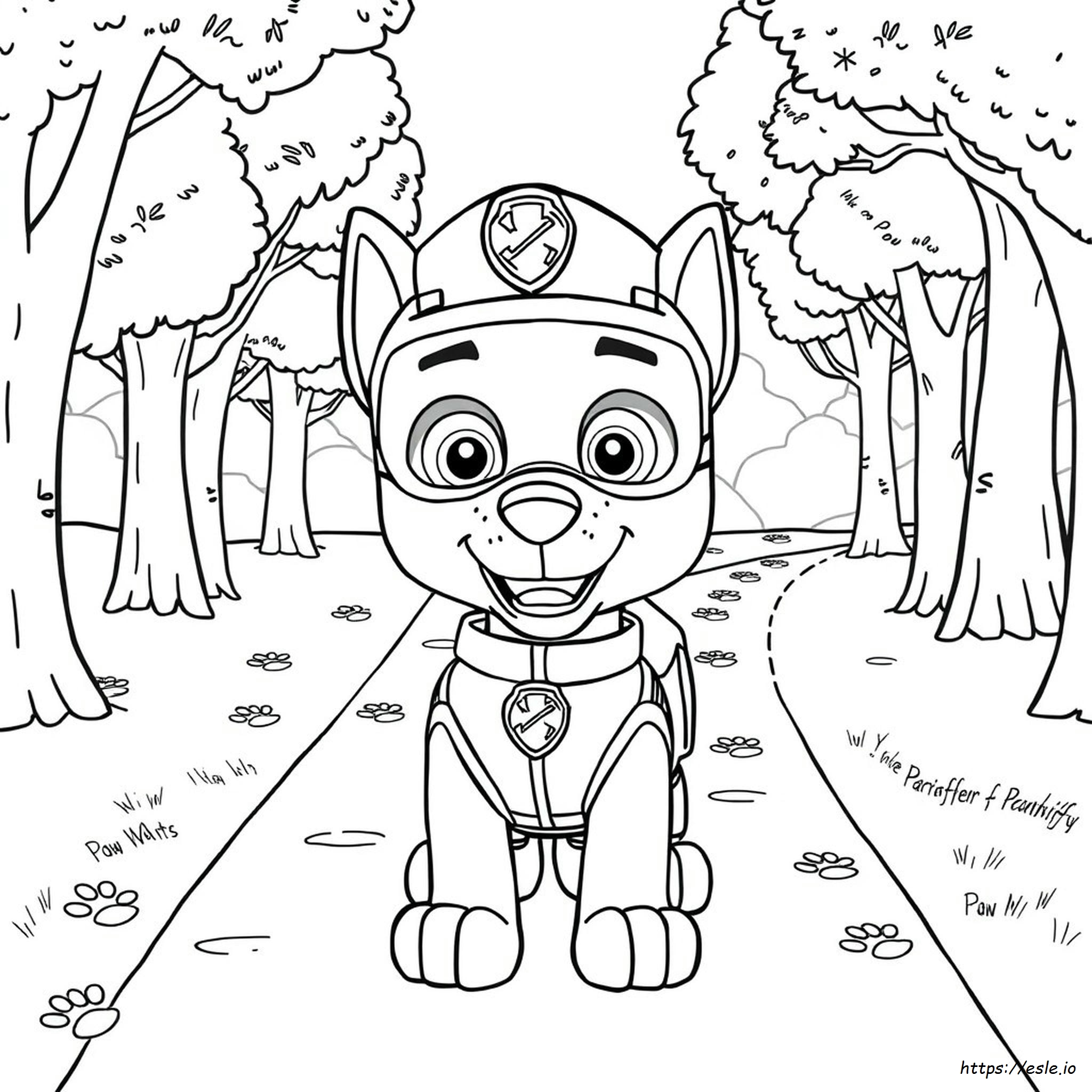 Paw Patrol Mask Coloring Pages