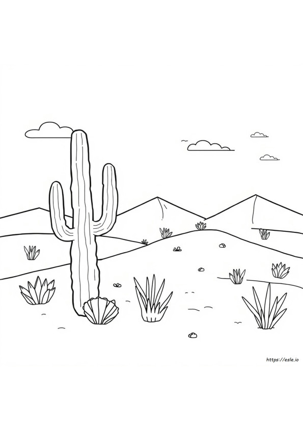 Páginas Para Colorir De Animais Do Deserto