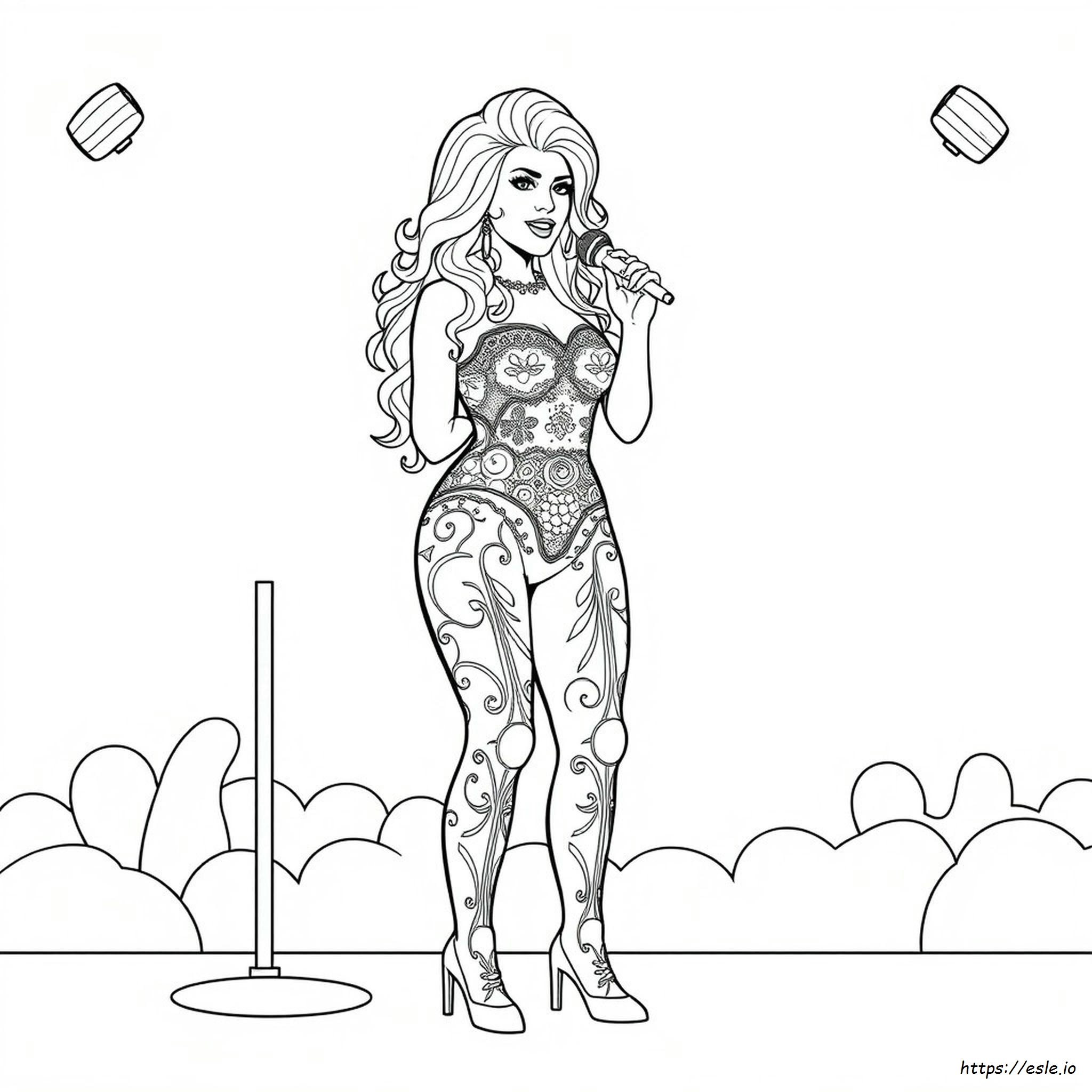 Pagina Da Colorare Di Fergie