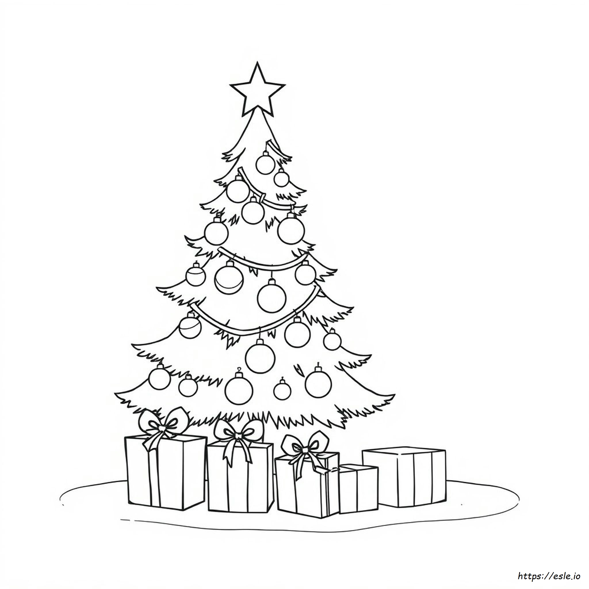Gambar Mewarnai Natal Gratis