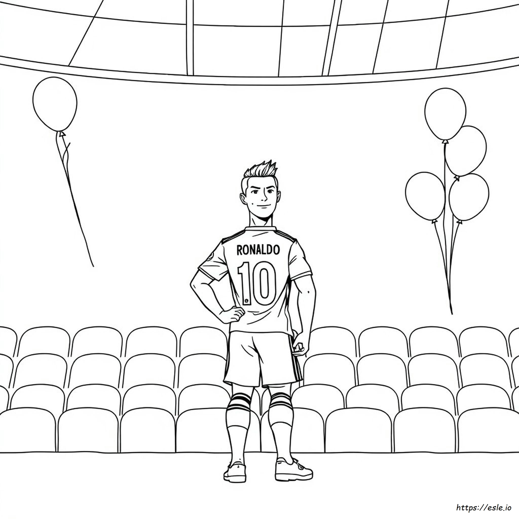 Disegno Da Colorare Di Ronaldo - Stampa Gratis