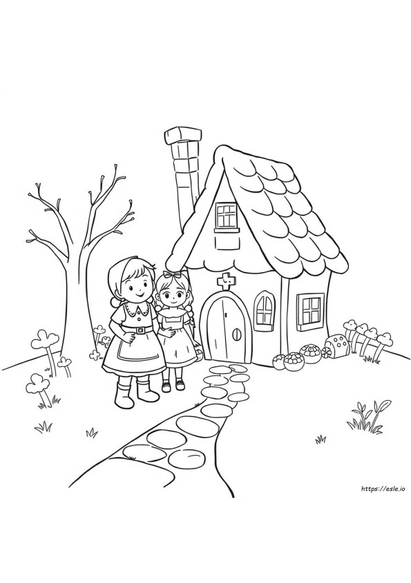 Hansel And Gretel Coloring Pages Free