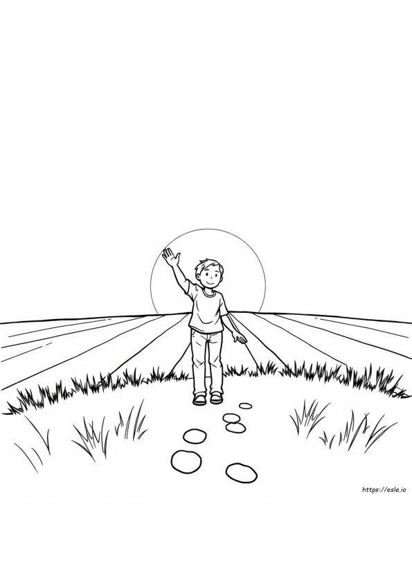 Farewell Goodbye Coloring Pages