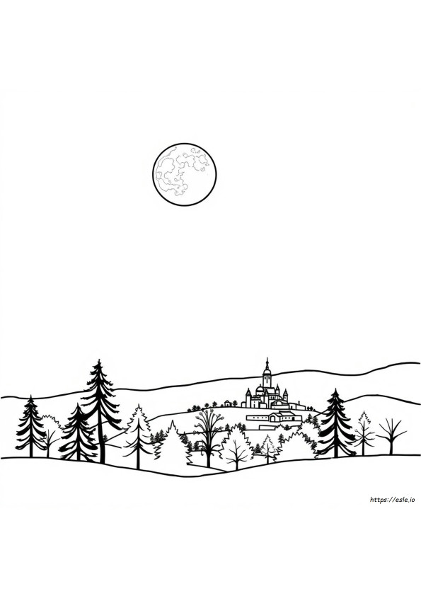 Moon Coloring Pages For Adults