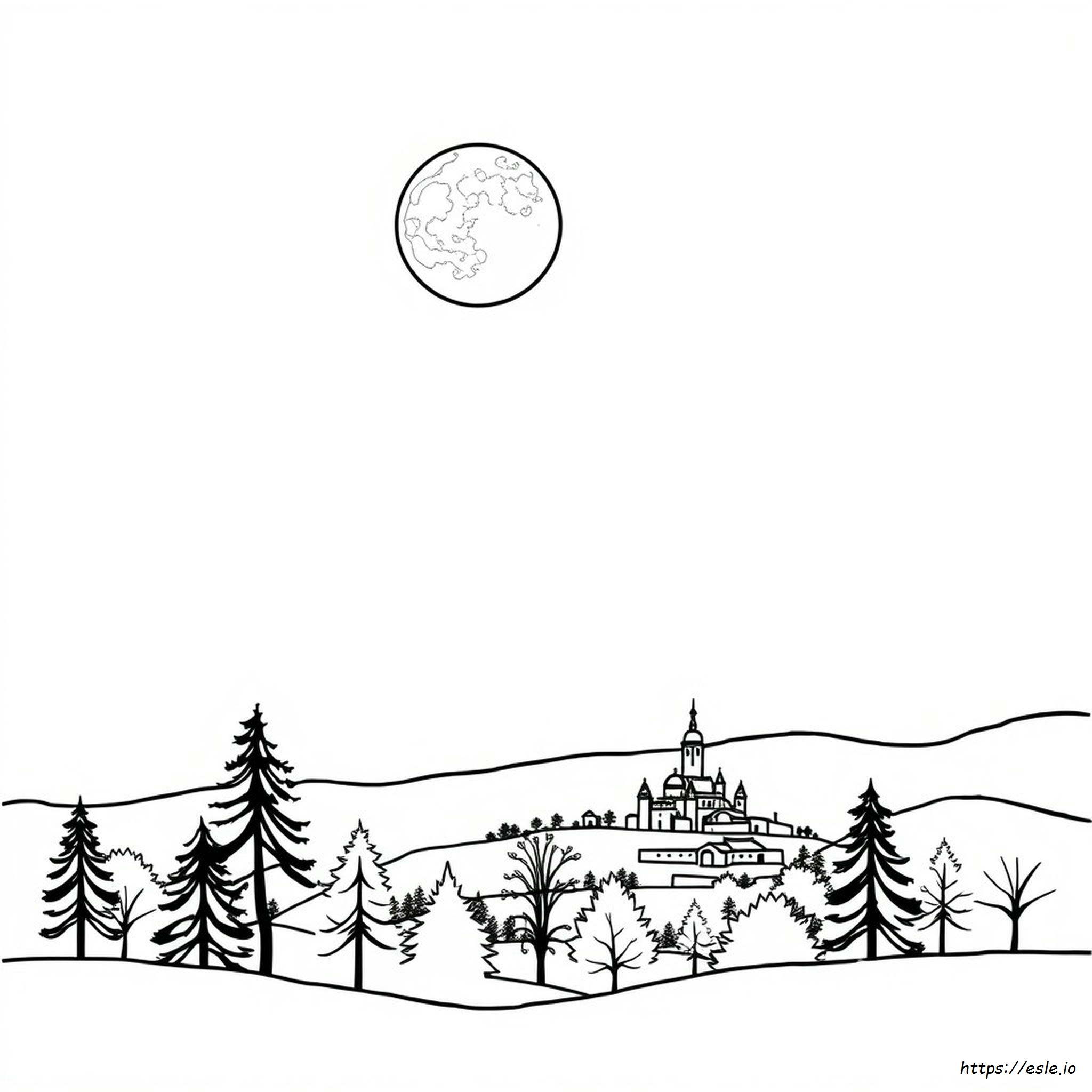 Free Printable Moon Coloring Pages for Adults