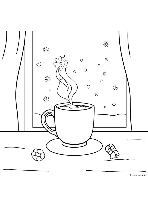 Hot Cocoa Coloring Pictures