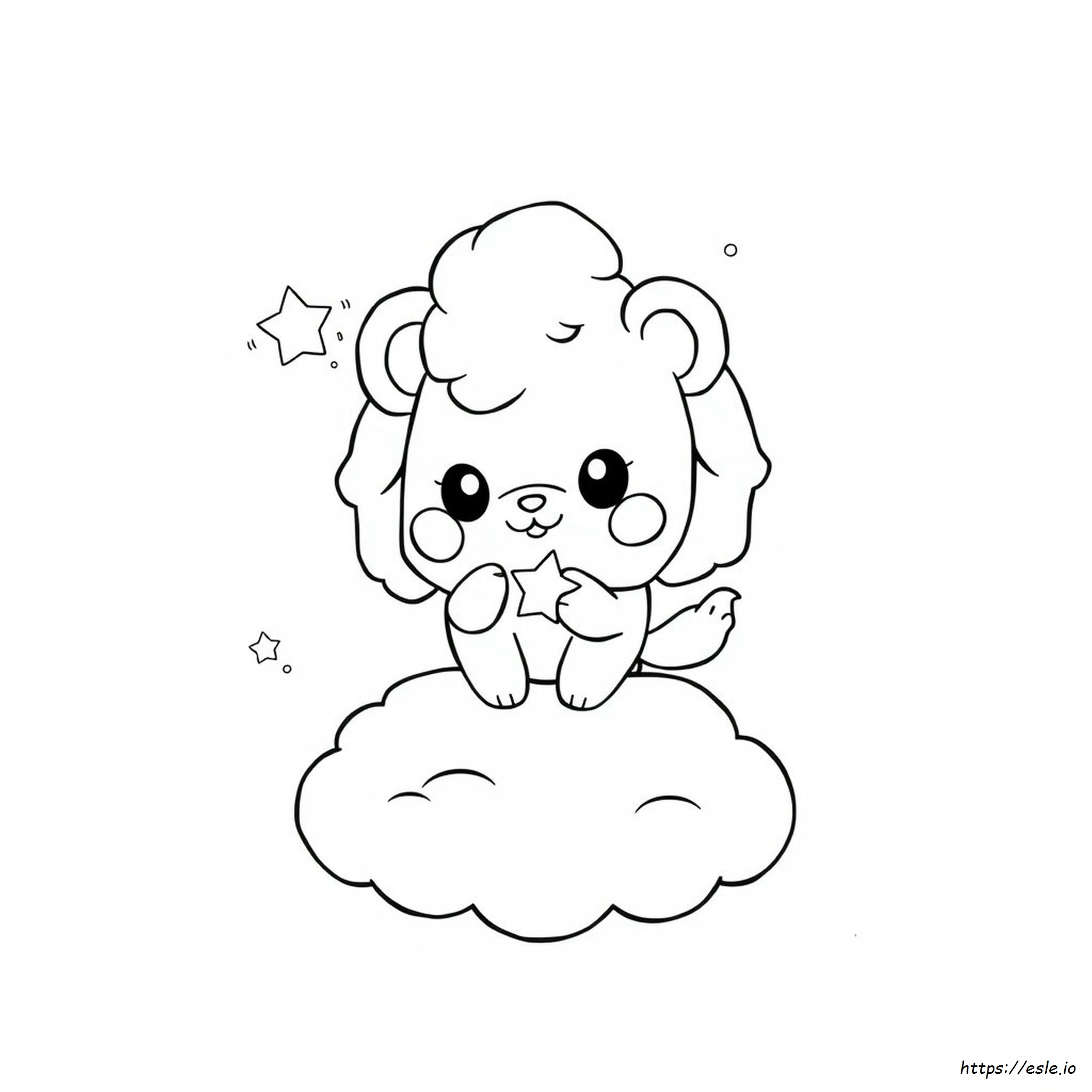 Coloring Template Pom Pom Purin Coloring Page