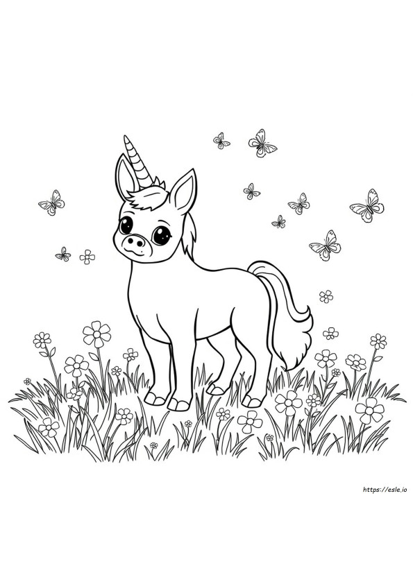 Pugicorn Colouring Pages