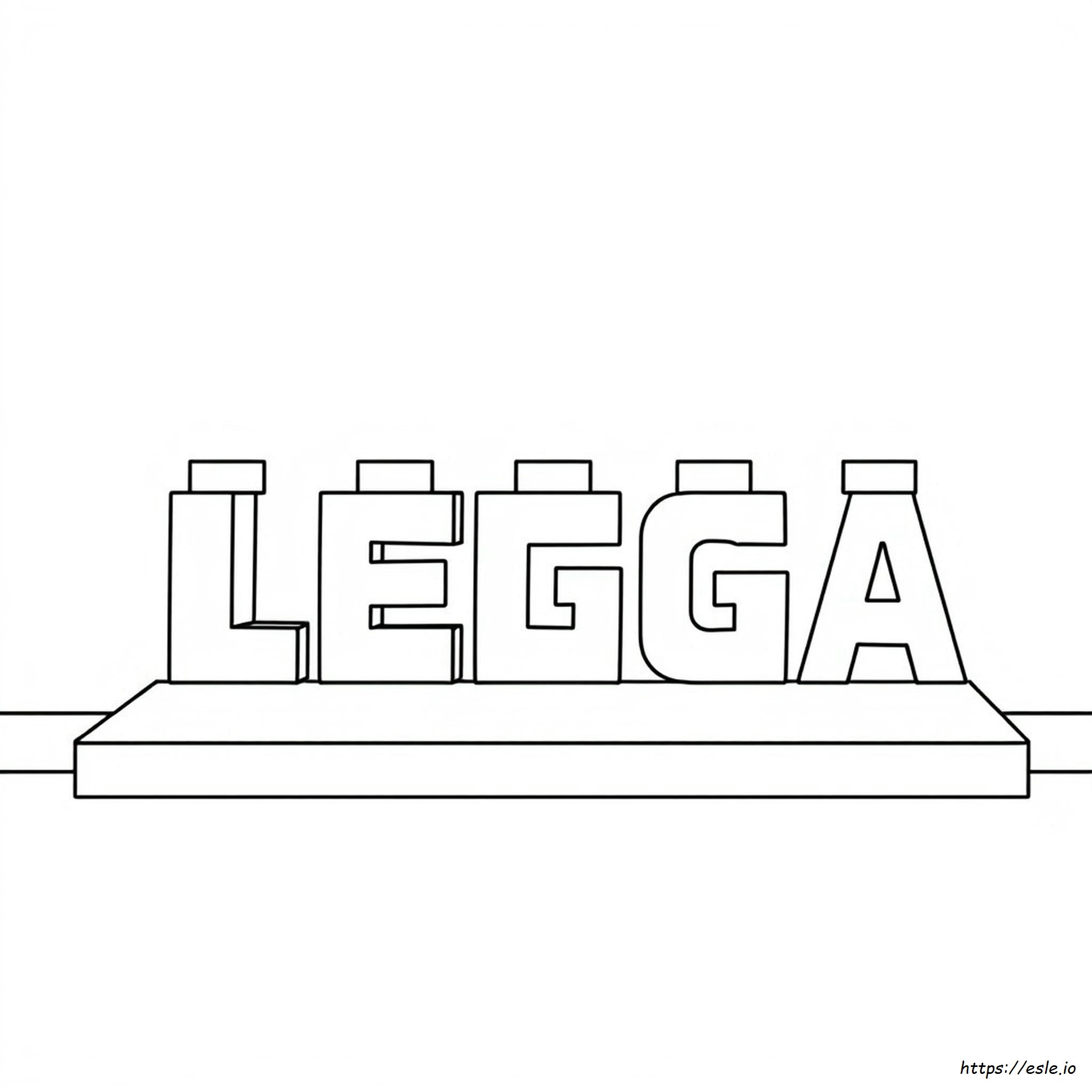 Lego Logosu Boyama Sayfaları