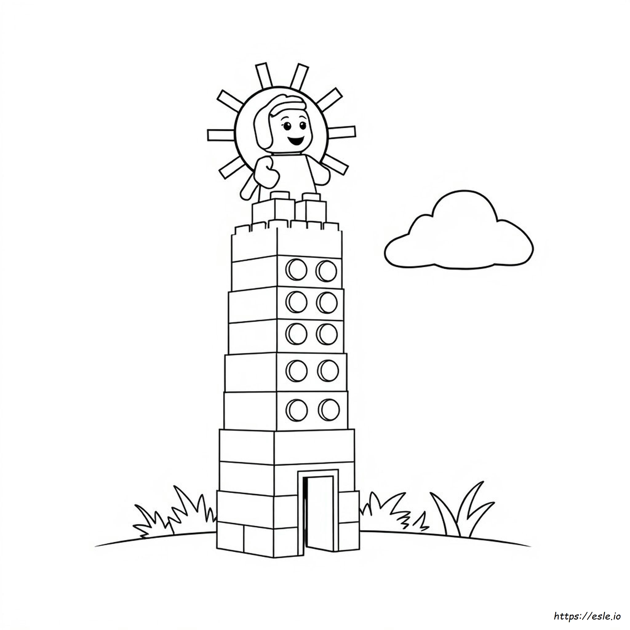 Lego Picture To Color Coloring Page