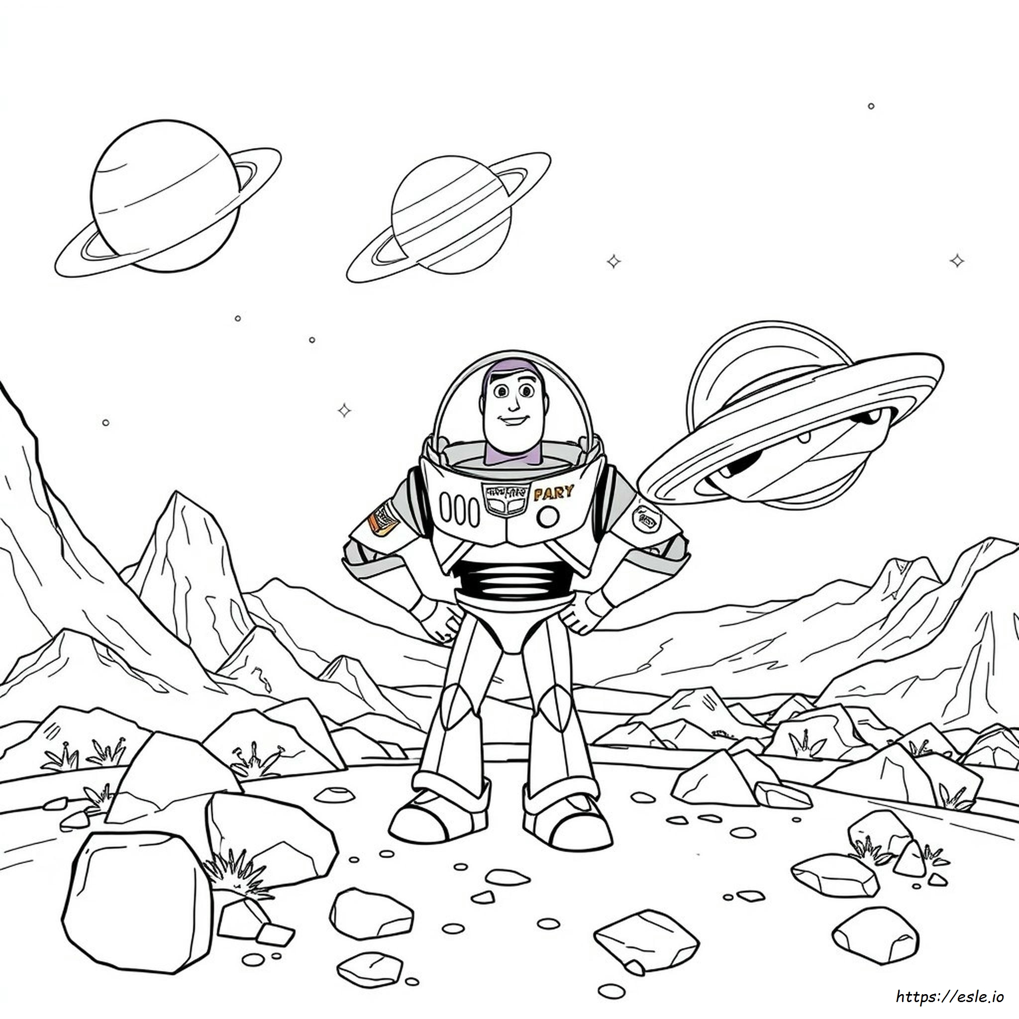 Kolorowanka Buzz Lightyeara do Druku PDF