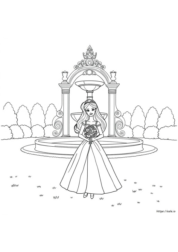 Barbie Princess Coloring Sheets