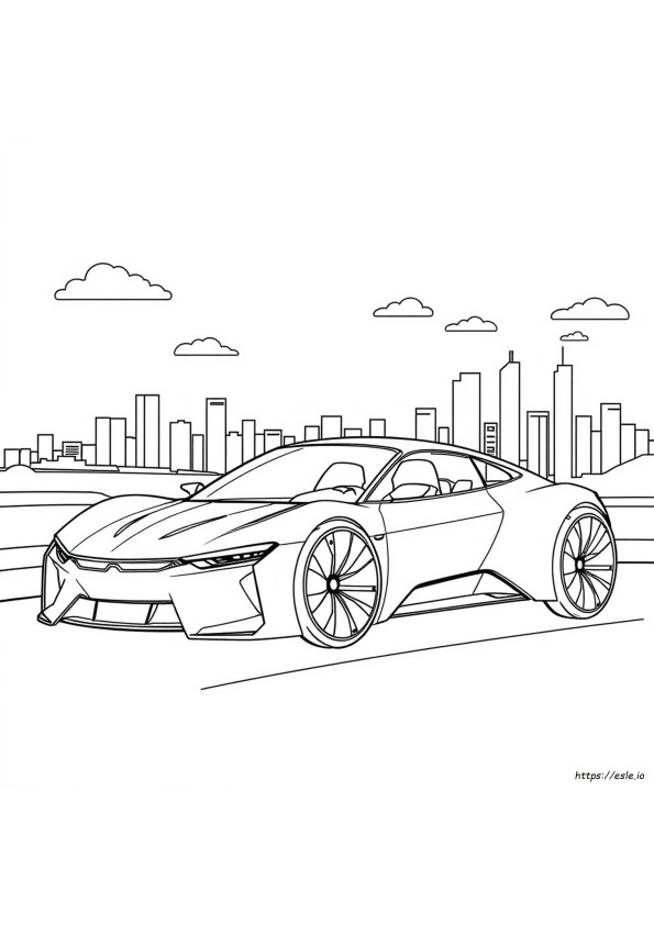 Pagini De Colorat Cu Mașini Concept