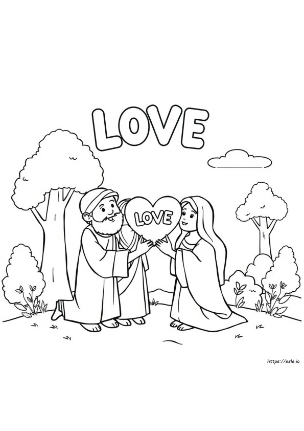 Bible Coloring Pages About Love