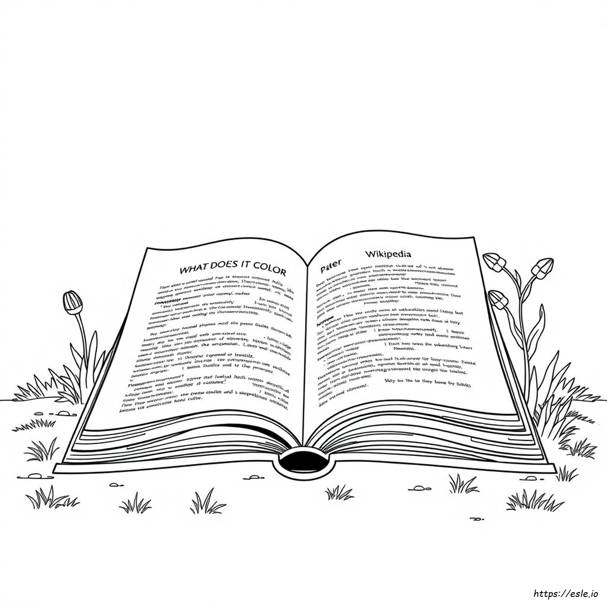 Color Wikipedia Page Coloring Page