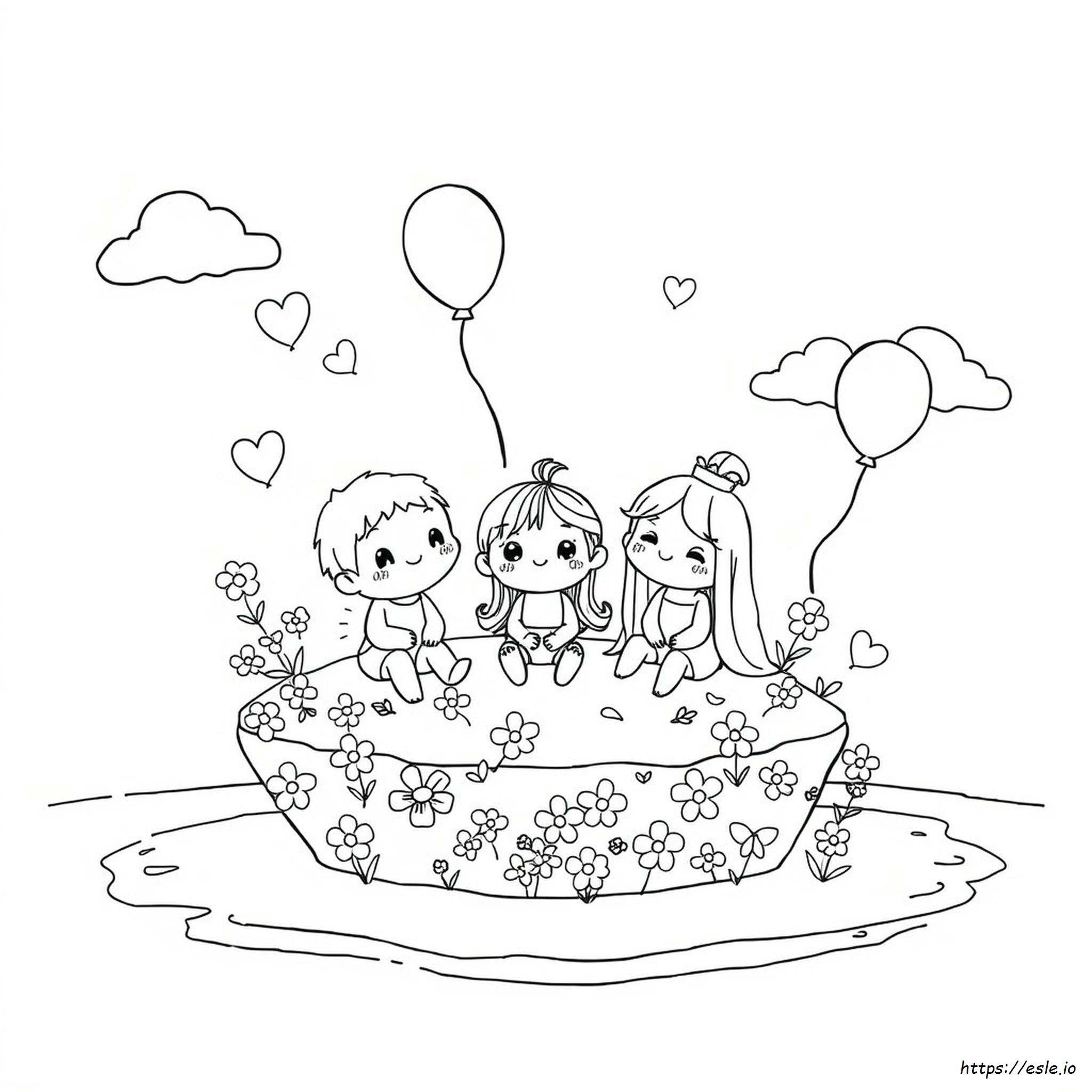 Cute Doodle Art Coloring Page - Free Printable PDF