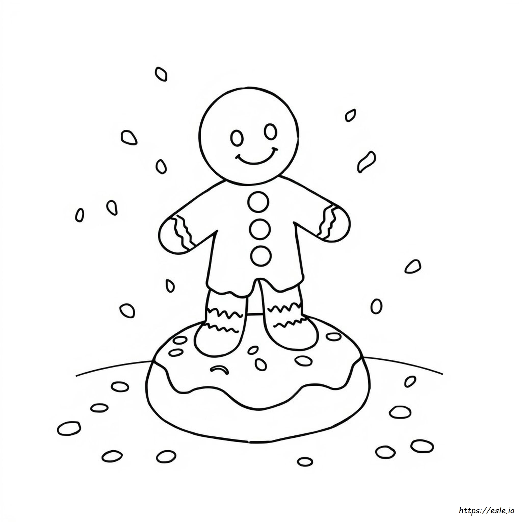 Gingerbread Man Coloring Sheet Free