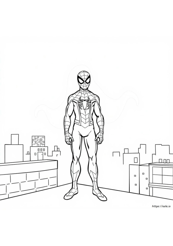 Pagini De Colorat Cu Spider-Man Fantomă