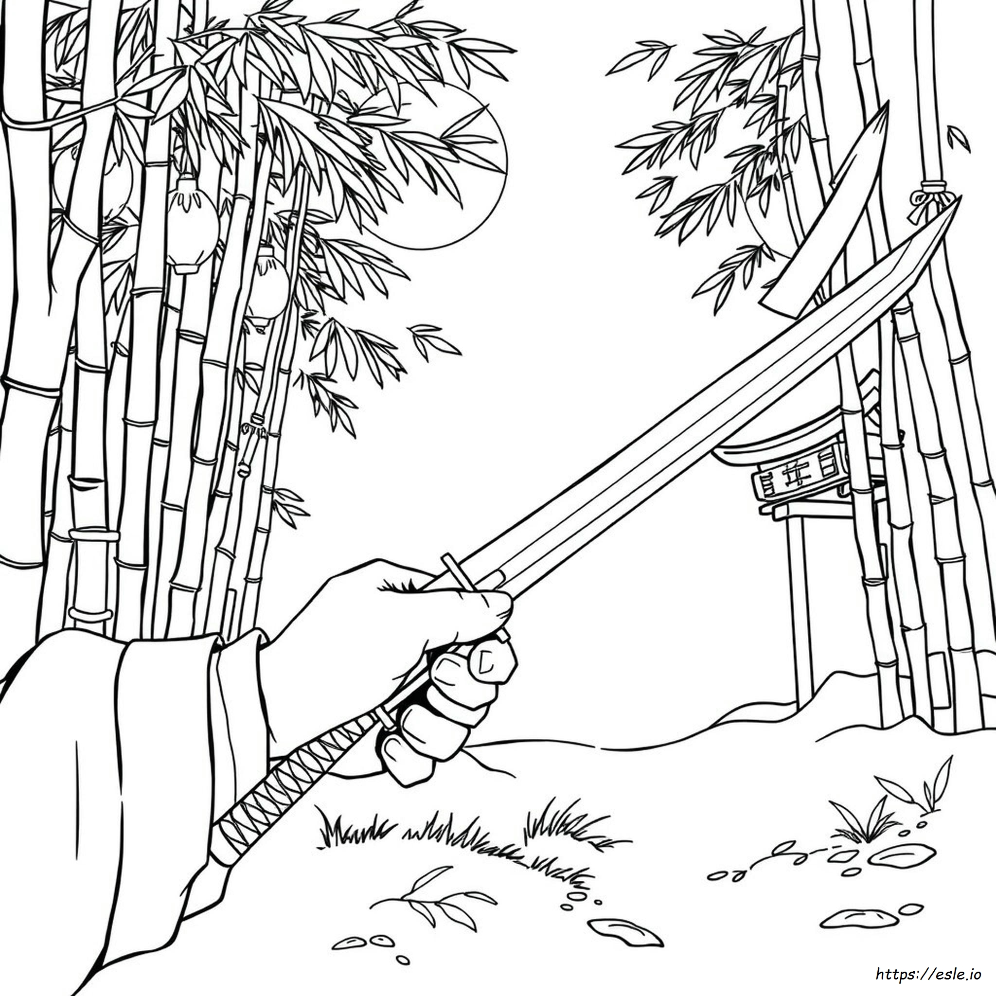 Katana Coloring Pages - Free Printable Swords
