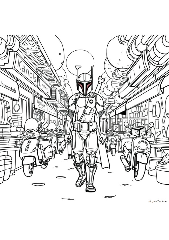 Mandalorian Coloring Pictures