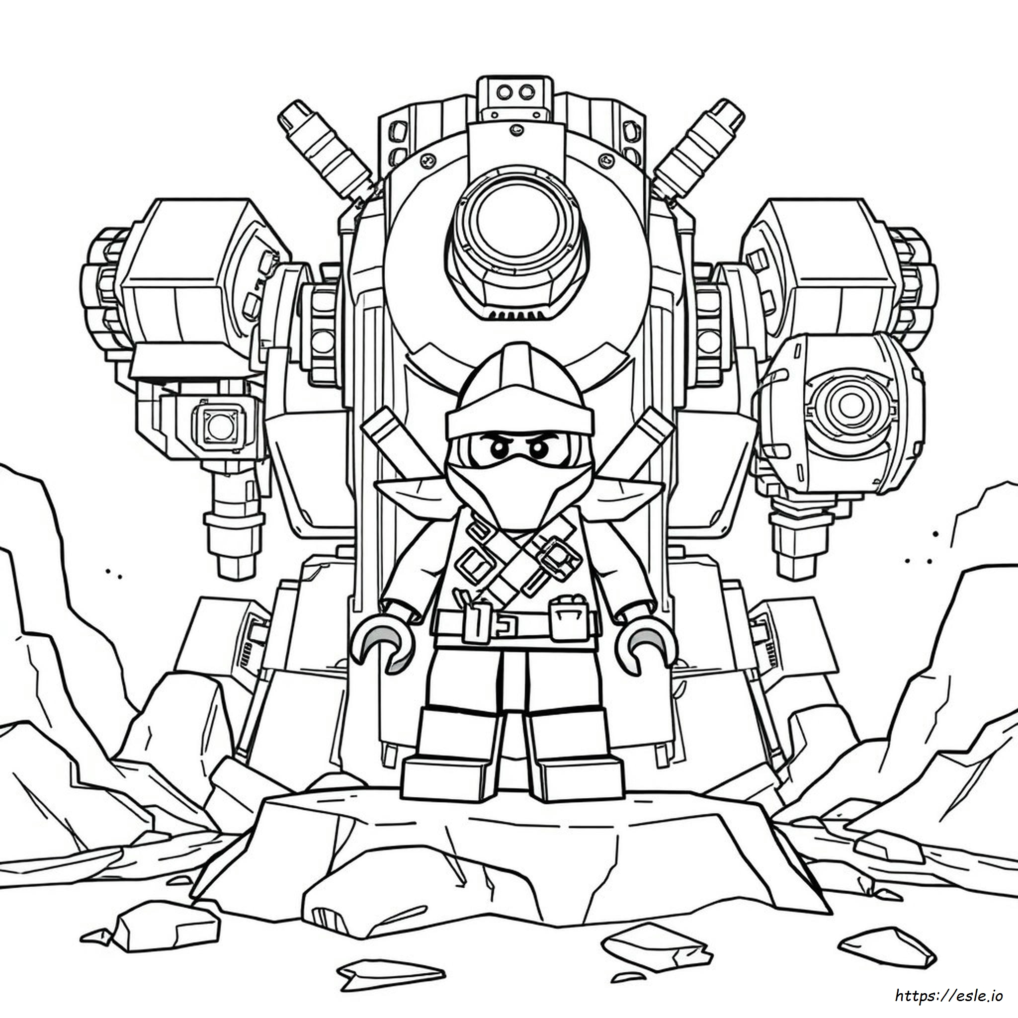 Ninjago Robot Coloring Pages