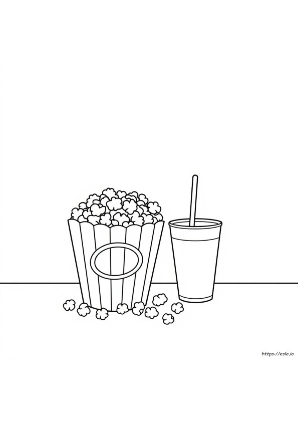 Farbige Popcorn-Nähe