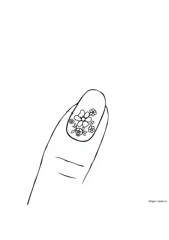 Fingernail Coloring Page