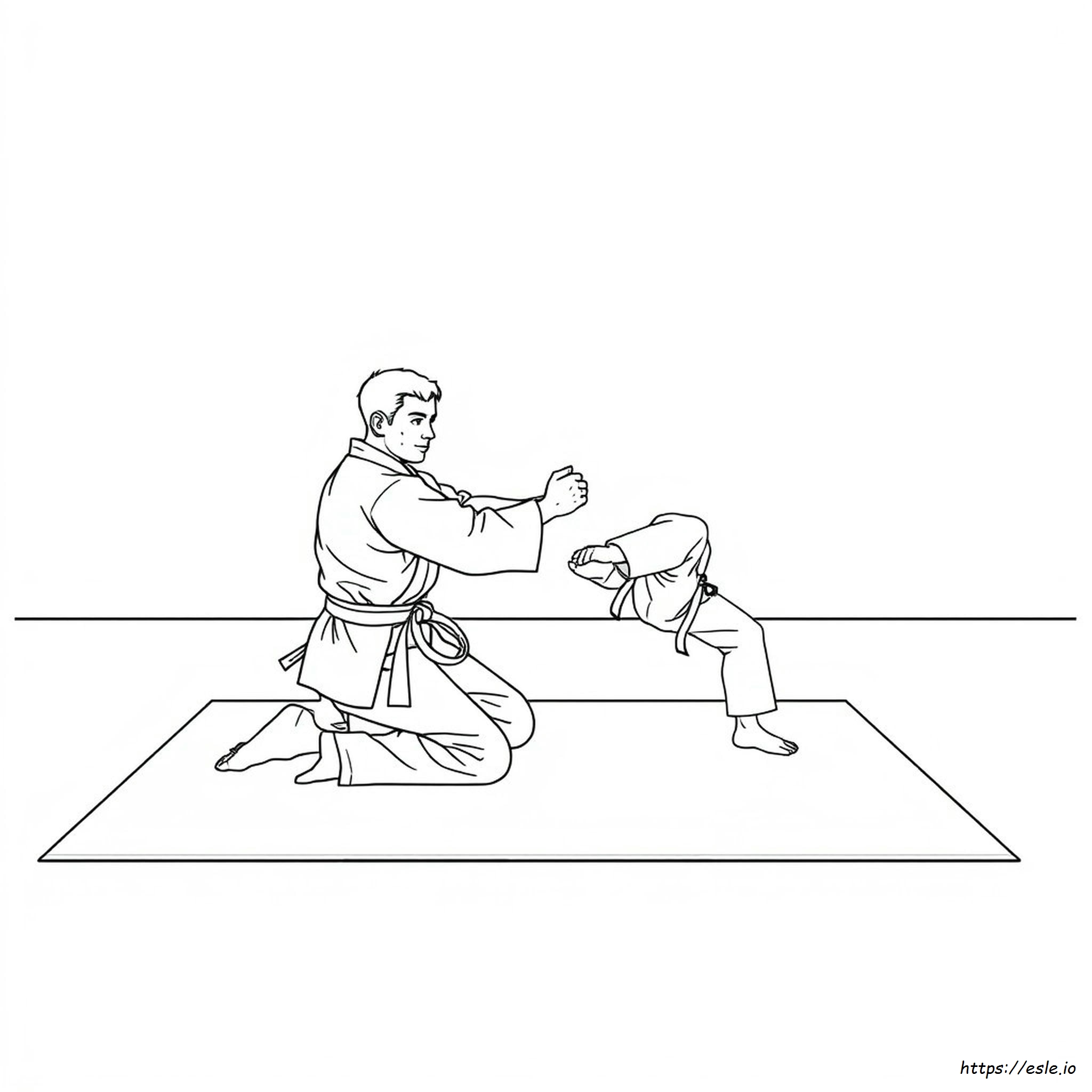 Judo Coloring Pages - Free Printables for Kids