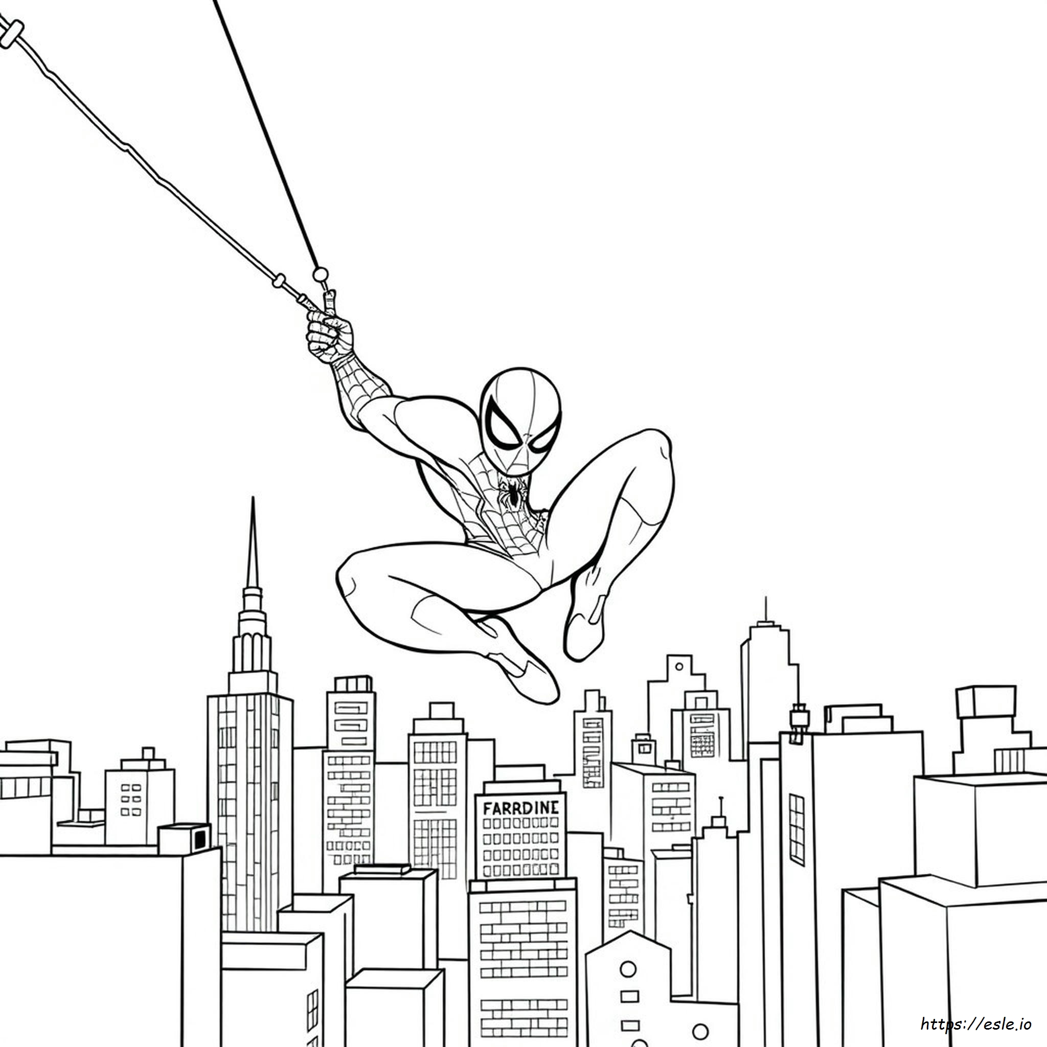 Spiderman Coloring Page for Kids - Free Printable