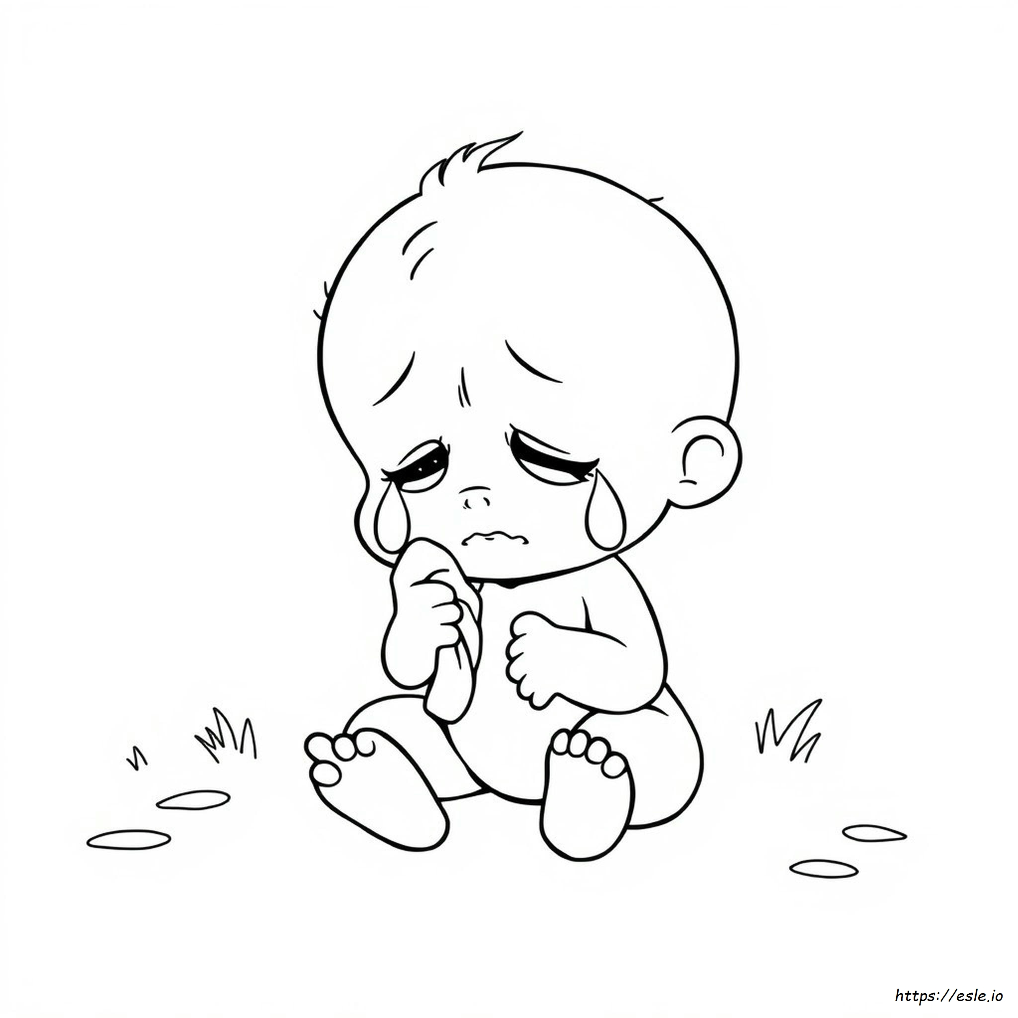 Crybaby Coloring Page - Free Printable for Kids
