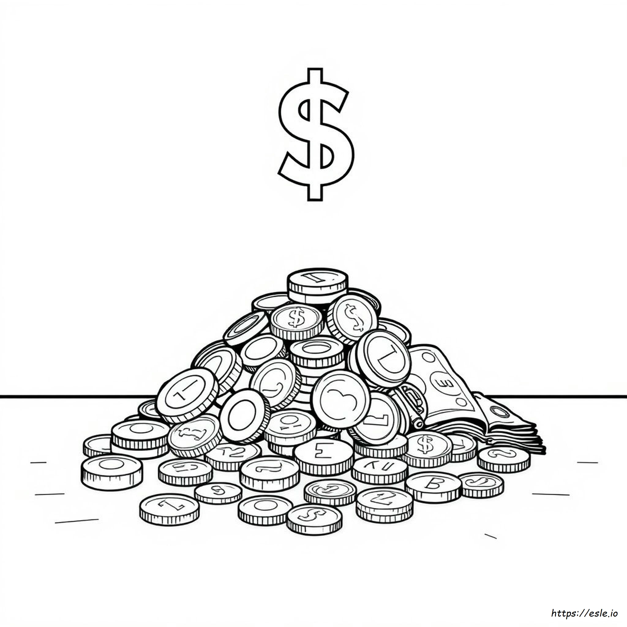 Money Coloring Pages Pdf