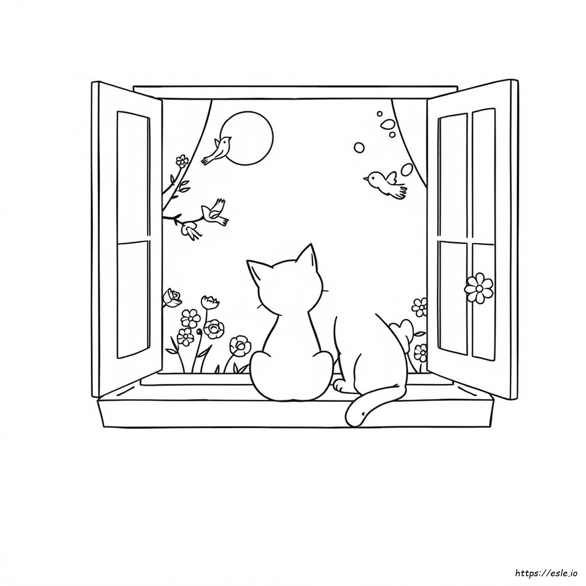 Gatto Cartone Animato Da Colorare