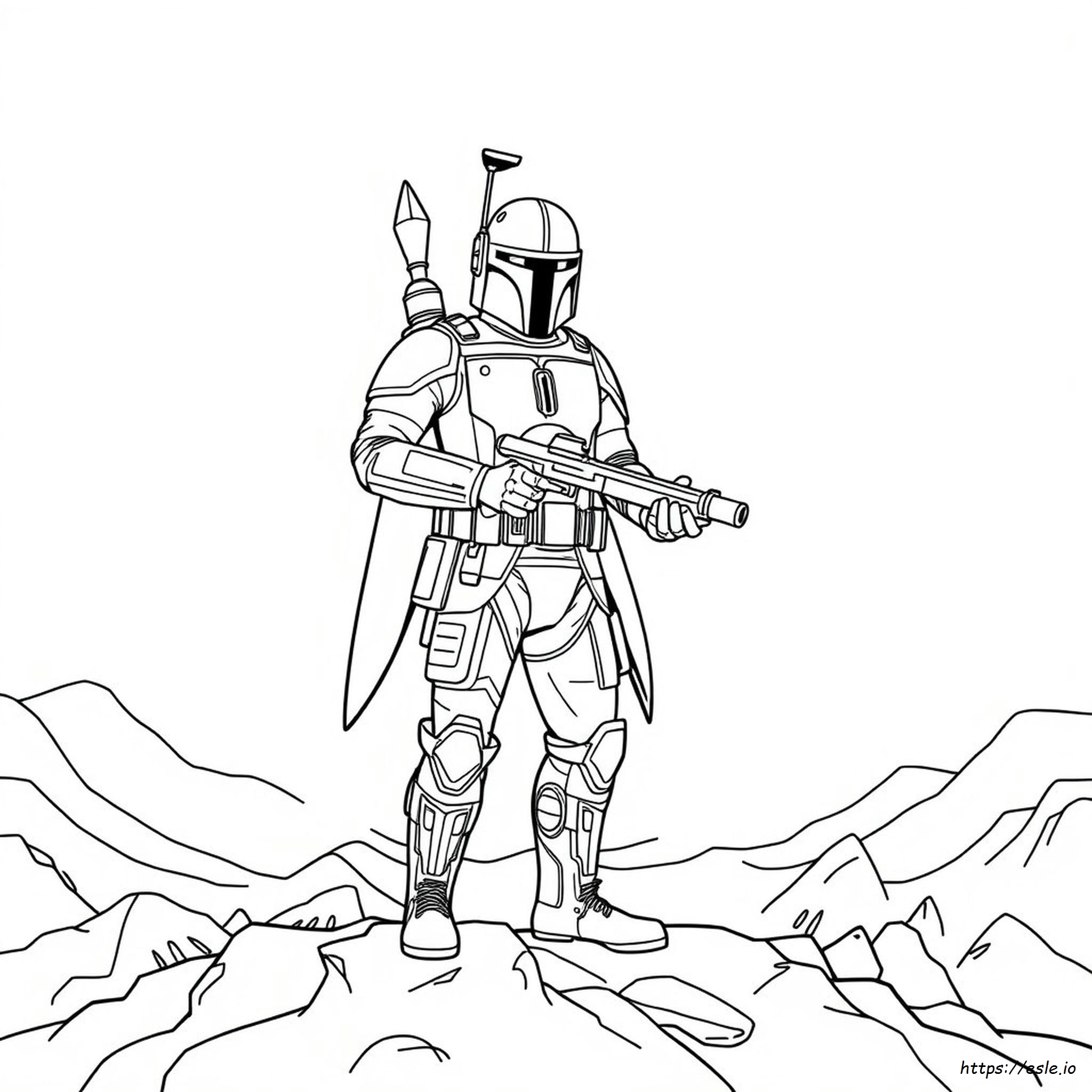 Jango Fett Coloring