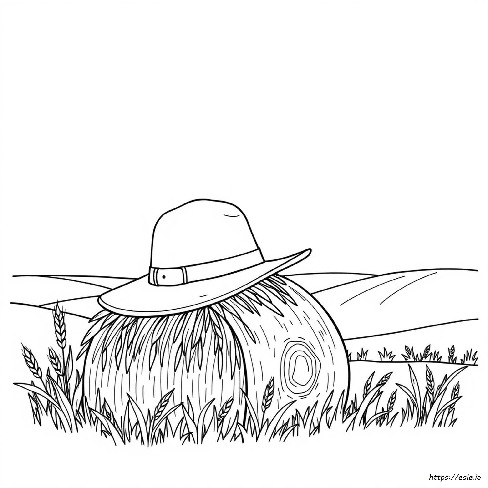 Farmers Hat Coloring Page - Free Printable